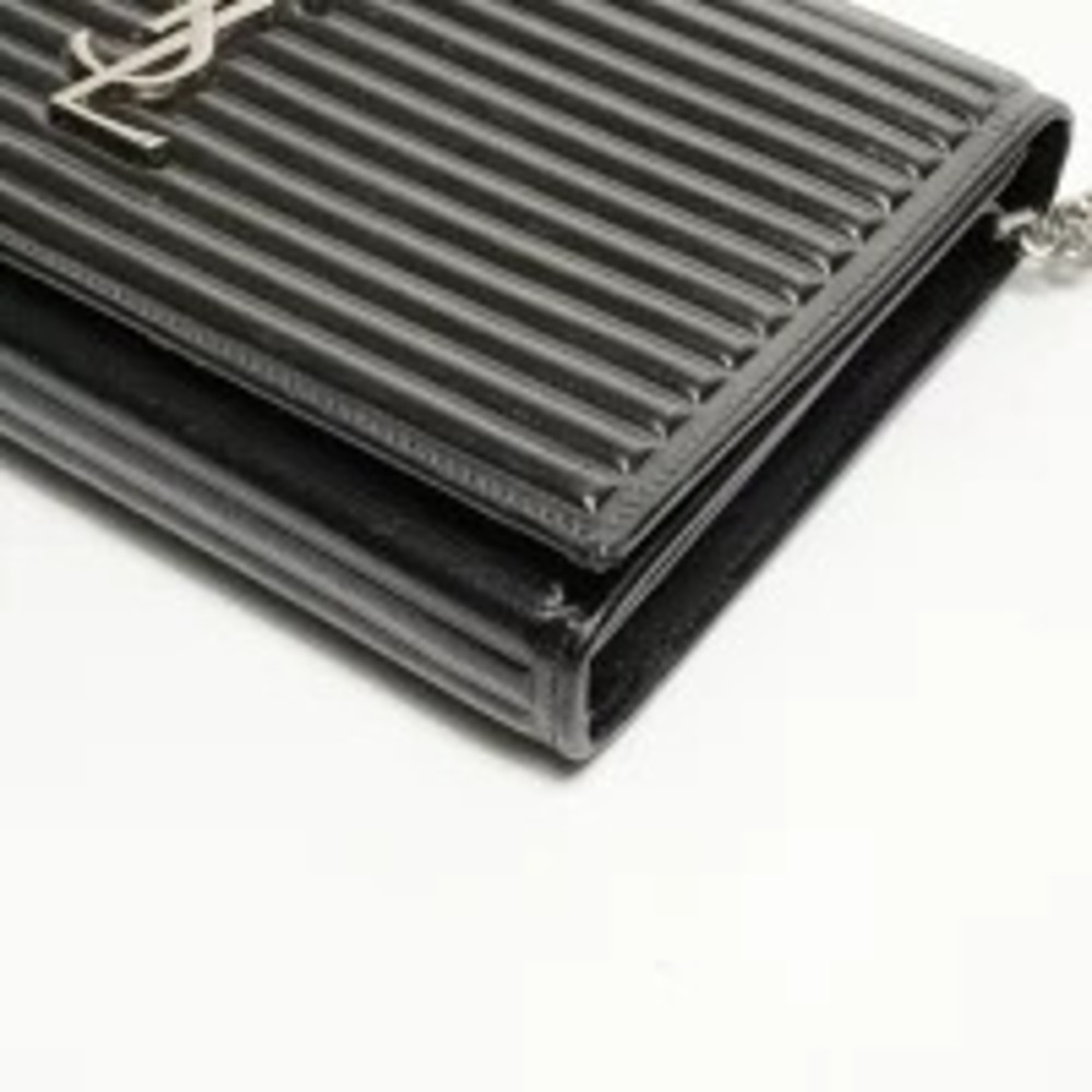 Yves Saint Laurent Kate Leather Chain Wallet Shoulder Bag Black - Picture 5 of 11